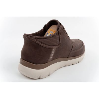 4. Skechers Men’s Summits Siegul Slip-ins Insulated Brown Shoes