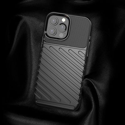 5. Thunder Case Flexible Tough Rugged Cover TPU Case for iPhone 13 Pro Max green