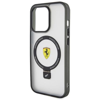 6. Ferrari FEHMP15LUSCAH iPhone 15 Pro 6.1" transparent hardcase Ring Stand 2023 Collection MagSafe