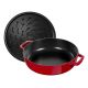 3. Deep Braising Pan with Lid Staub – 24 cm, Red