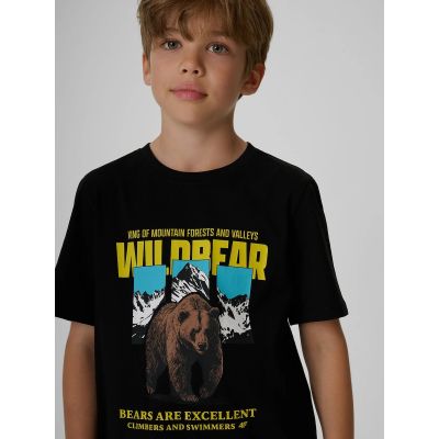 3. Boy's regular printed T-shirt 4F 4FJKAW26TTSHM4456-20S