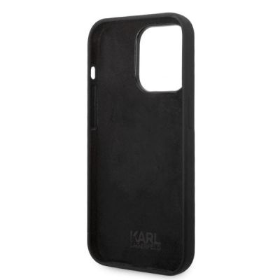 7. Karl Lagerfeld Silicone Ikonik case for iPhone 14 Pro - black