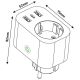 2. Entac ES-SSAUSB-WIBLE Power Plug Adapter White