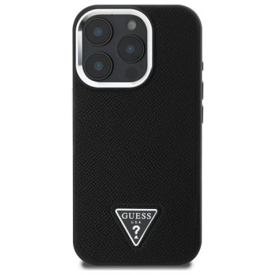 3. Guess GUHMP16XPGTSPSK iPhone 16 Pro Max 6.3" black/black hardcase Grained Triangle MagSafe
