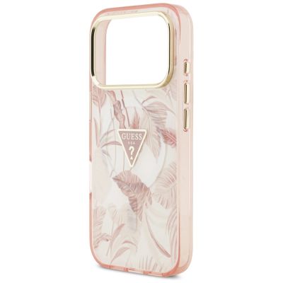 6. Guess Jungle Tonal Triangle MagSafe Case for iPhone 17 Pro Max - Pink
