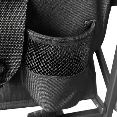 22. Wozinsky WZP-100 beach, tourist, garden trolley, durable, wide wheels, with safety net up to 100 kg - black