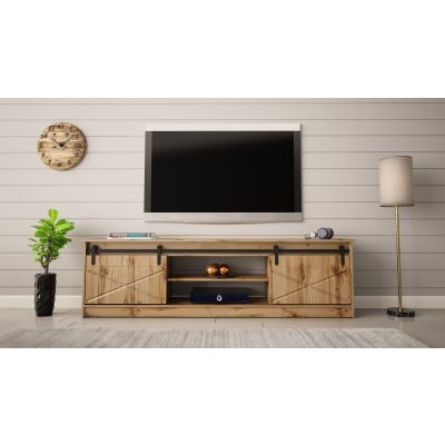 4. TV cabinet GRANERO 200x56.7x35 oak wotan