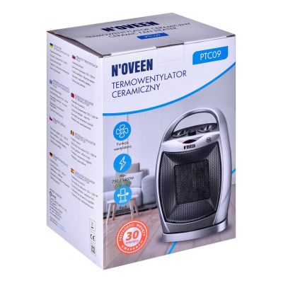 7. PTC09 Noveen ceramic fan heater with oscillation