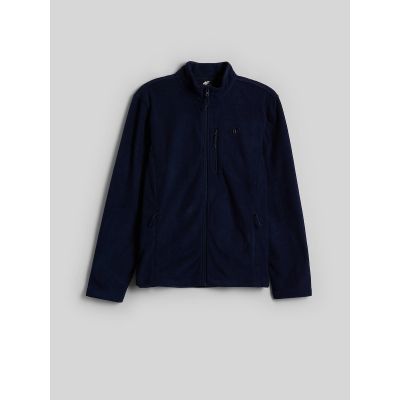 7. Regular men's fleece with stand-up collar 4F 4FRAW26TFLEM542-30S