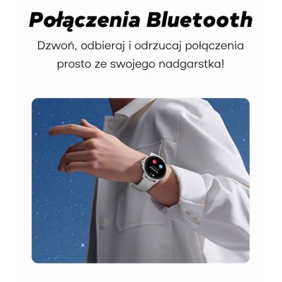 16. GRAVITY GT12-1 Women's Smartwatch Black Silicone Strap + Black Bracelet