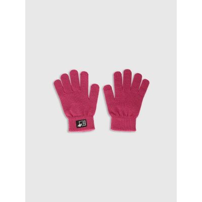 Children's knitted gloves with viscose 4F 4FJRAW25AGLOU146-53S
