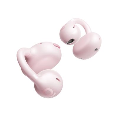 5. OWS Baseus Bass BC1 Earphones with Clip - Pink