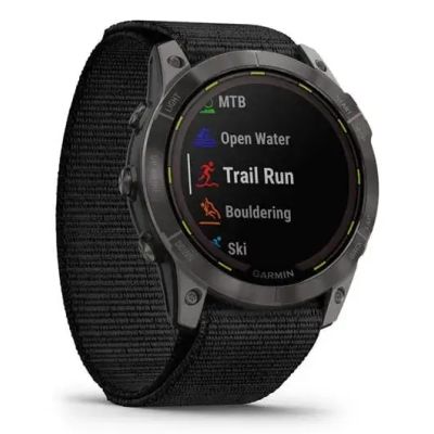 10. Garmin Enduro 2 Solar Black Carbon Gray DLC Ti Ultrafit Band 010-02754-01 Sports Watch