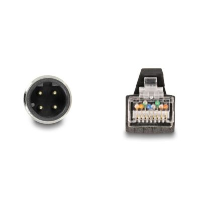 2. DeLOCK Cable M12 D-coded 4 pin male to RJ45 male PUR (TPU), 5 m