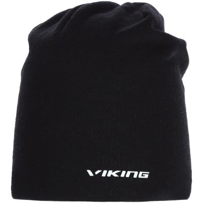 VIKING Mundo Merino Multifunctional Hat for Adults, Black, One Size