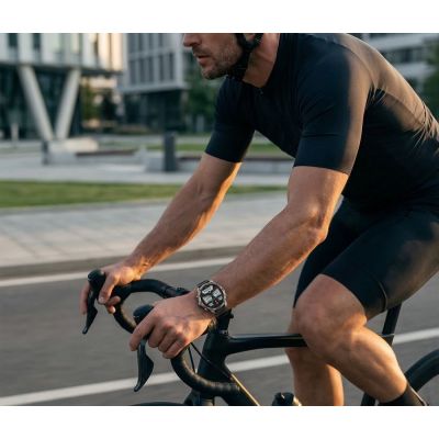 3. Smartwatch Gravity Silver Strap + Bracelet GT41-3