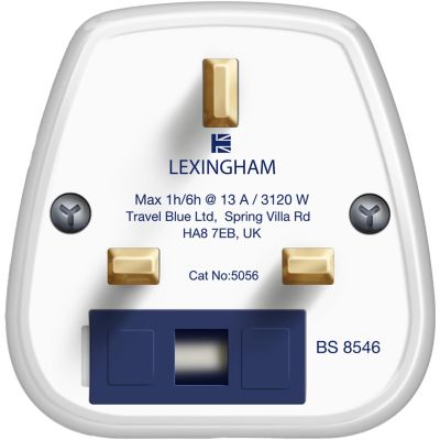 2. LEXINGHAM SCHUKO -> UK Travel Adapter