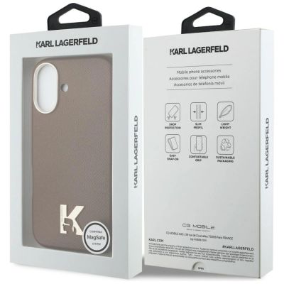 8. Karl Lagerfeld Karl Head Logo MagSafe Case for iPhone 17 - Brown