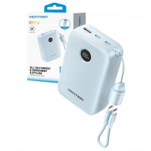 Vention Powerbank 20000mAh 2 x USB-C 1x USB-A with display 22.5W blue