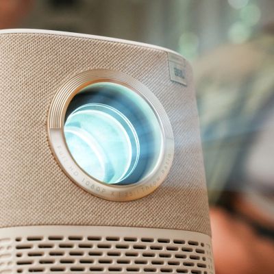 14. Yaber T2 Plus LCD FullHD 1080p Multimedia Projector with JBL Speakers - Beige