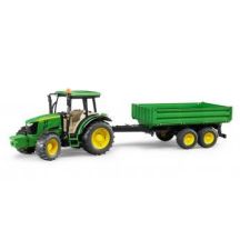 John Deere 5115M Tractor with Tipper Trailer 02108 BRUDER