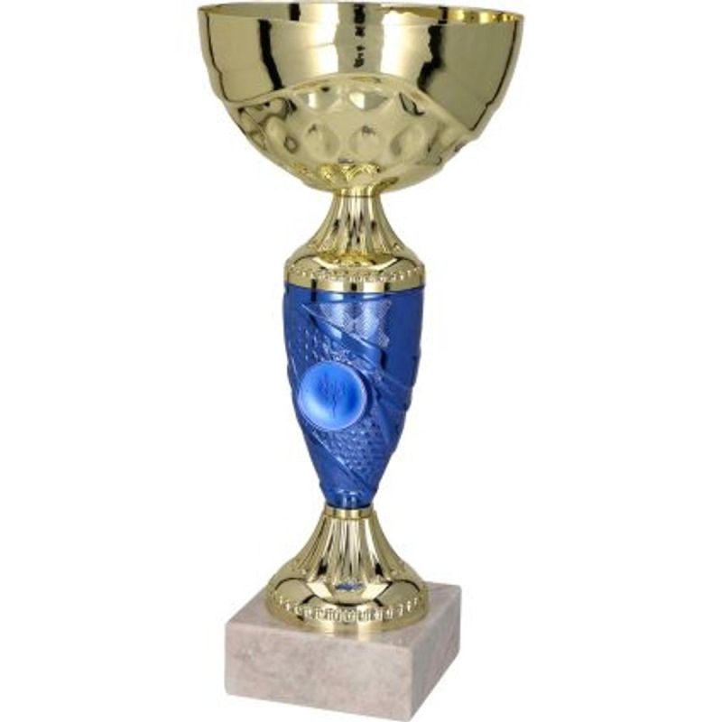 894. Gold and blue metal cup TM 9058H