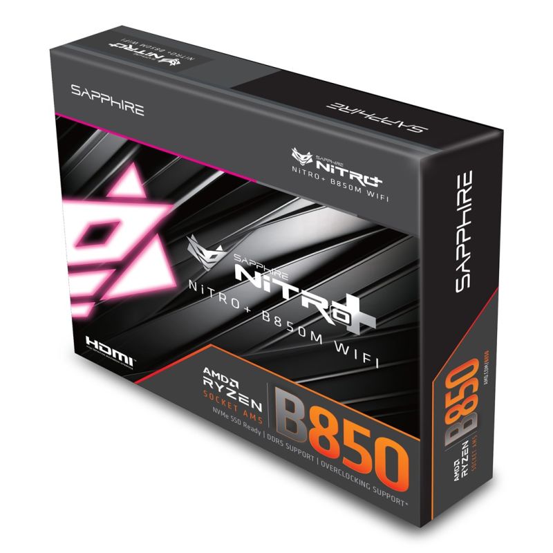 22. SAPPHIRE NITRO+ B850M WIFI motherboard