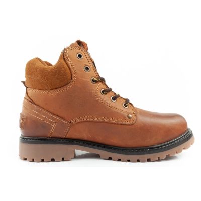 4. Wrangler Yuma men's boots, Chelsea boots, elegant leather, brown, white