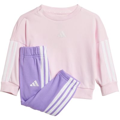 8. adidas Essentials Joggers Pink and Purple Kids Tracksuit JD6482