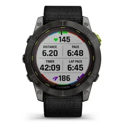 11. Garmin Enduro 2 Solar Black Carbon Gray DLC Ti Ultrafit Band 010-02754-01 Sports Watch
