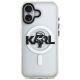 3. Karl Lagerfeld IML Karl Sketch Logo MagSafe Case for iPhone 17 - Transparent
