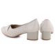 4. Women's openwork beige pumps Jezzi 233-12