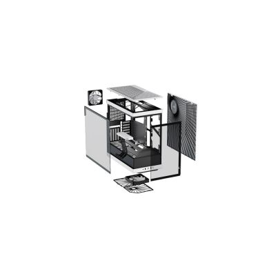 9. HYTE Y40 Midi Tower Black, White