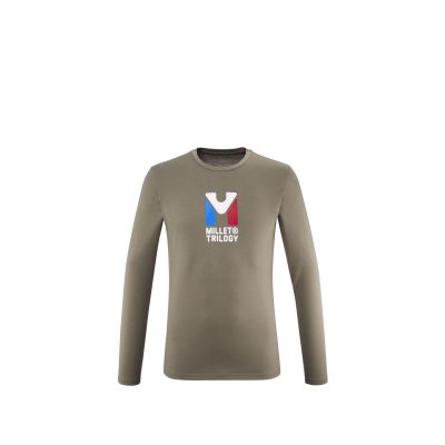 MILLET M CHAMONIX TRI TS LS T-shirt brown