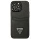 3. Guess Saffiano Triangle Logo Cardslot Case for iPhone 13 / 13 Pro - Black