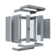 3. EFB Elektronik WGX-1506GR.G1 Rack 15U Wall-mounted Cabinet Gray