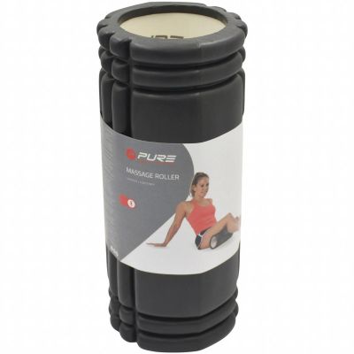 20. EXERCISE ROLLER 33x15CM BLACK PURE 2 IMPROVE