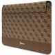 2. Guess 4G Stripe Metal Logo case for a 14" laptop - brown