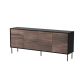 3. 4D CORTINA chest of drawers 200x40x81 black/walnut