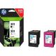 HP Ink Cartridge Set HP 301+HP 301, HP301+HP301=N9J72AE, includes black and color, CH561EE+CH562EE, replaced CR340EE, J3M81AE