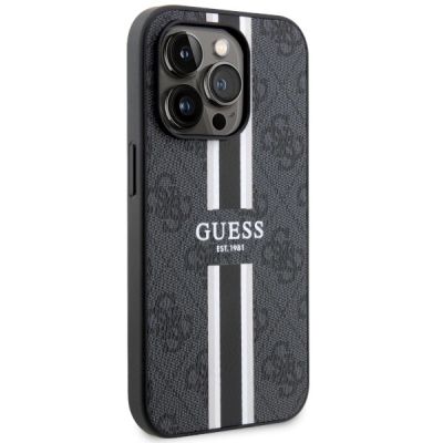4. Guess GUHMP14LP4RPSK iPhone 14 Pro 6.1" black/black hardcase 4G Printed Stripes MagSafe