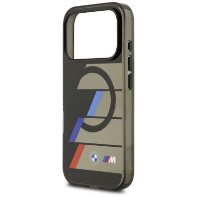 6. BMW M IML Metal Buttons Tricolor Lines MagSafe Case for iPhone 17 Pro - Black