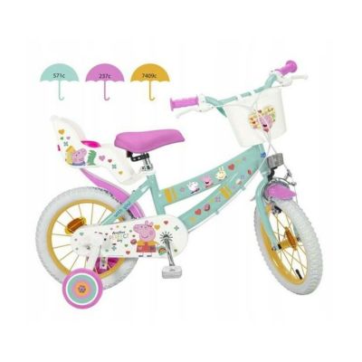 5. Toimsa 12" Peppa Pig Children's Bicycle, Green