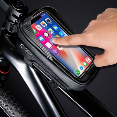 3. Tech-Protect V2 Bike Bag with Phone Space 1l - Black
