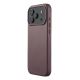 Mujjo Leather Case - leather case for iPhone 17 Pro Max compatible with MagSafe (bronze red)