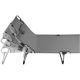 6. FOLDING CAMPING BED, 3-POSITION, 188 X 73 X 28 CM, DARK GREY