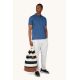 3. Paul&Shark navy blue and ecru unisex fabric bag 26418102-H21 - elegant and practical