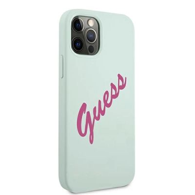 4. Guess GUHCP12LLSVSBF iPhone 12 Pro Max 6.7" blue fuchsia/blue fuschia hardcase Silicone Vintage