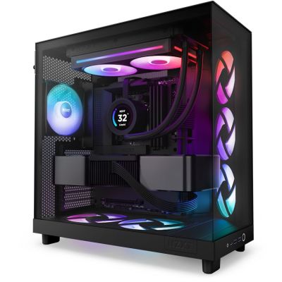 6. NZXT RF-U24HF-B1 computer cooling system Computer Case Fan Black