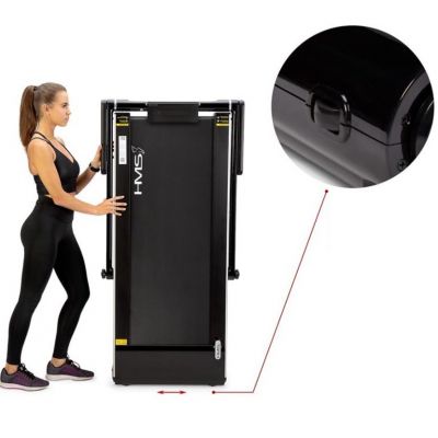 18. HMS LOOP12 MULTI Electric Treadmill with Desk 1-12 km/h, Black